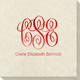 Large Script Monogram with Text Carte Napkins Image 2 of 3